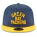 Men's Green Bay Packers New Era Navy/Gold 2018 NFL Sideline Home Historic 59FIFTY Fitted Hat 3058379